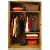 Ameriwood 48 Inch Wardrobe Armoire in City Oak Finish