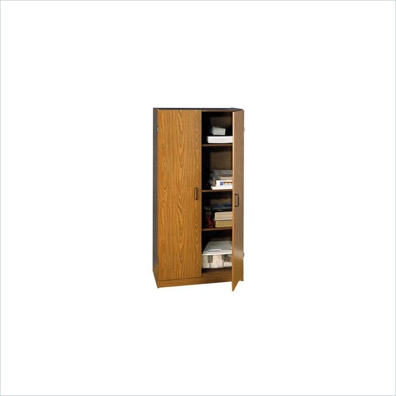 Ameriwood Oak Color Double Door Storage Cabinet