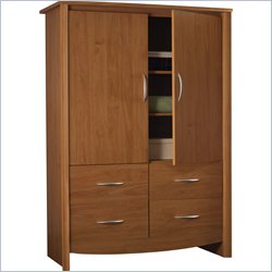Ameriwood Carina Wardrobe Armoire in Ark Alder Finish