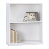 Ameriwood 2 Shelf Wood Bookcase in White Finish