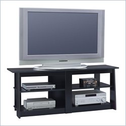 Ameriwood TV+�-�Stand with Open Shelves in Black Finish