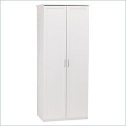 Ameriwood 30 Inch Wardrobe in White Stipple Finish