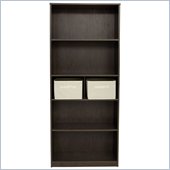 Ameriwood 5 Shelf Wood Bookcase in Black Castle Finish
