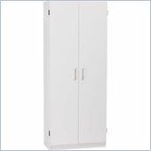 Ameriwood Two Door Pantry in White Stipple Finish