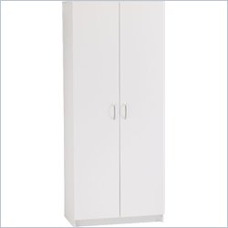 Ameriwood 72 Inch Pantry in White Stipple Finish
