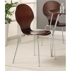 Ameriwood Bentwood Round Side Chair in Espresso (Set of 2)