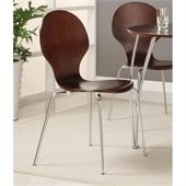DHP Bentwood Round Side Chair in Espresso (Set of 2)
