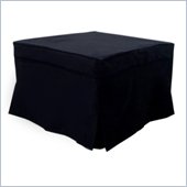 Ameriwood Convertable Sleeper Ottoman in Black