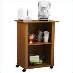 Ameriwood Carina Fixed Shelf Utility Cart