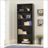 Ameriwood 5 Shelf Wood Bookcase in Dark Russet Cherry