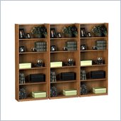 Ameriwood Industries 5 Shelf Wall Bookcase in Manor Oak