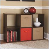Ameriwood 6 Cube Storage in Resort Cherry