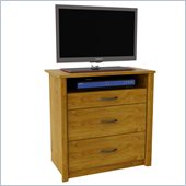 Ameriwood Media Chest in Bank Alder
