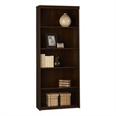 Ameriwood 5-Shelf Bookcase in Resort Cherry