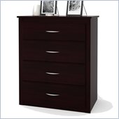 Ameriwood Four Drawer Chest in Black Forest
