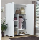 Ameriwood System Build Wardrobe in White Aquaseal