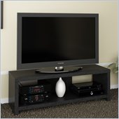 Ameriwood 60 Hollow Core TV Stand in Black Ebony Ash