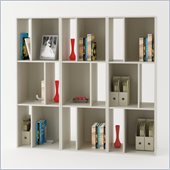 Ameriwood Wall Bookcase in White Stipple
