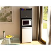 Ameriwood Refrigerator Storage in Black Stipple