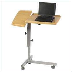 Ameriwood Industries Carina Adjustable Laptop Cart in Maple