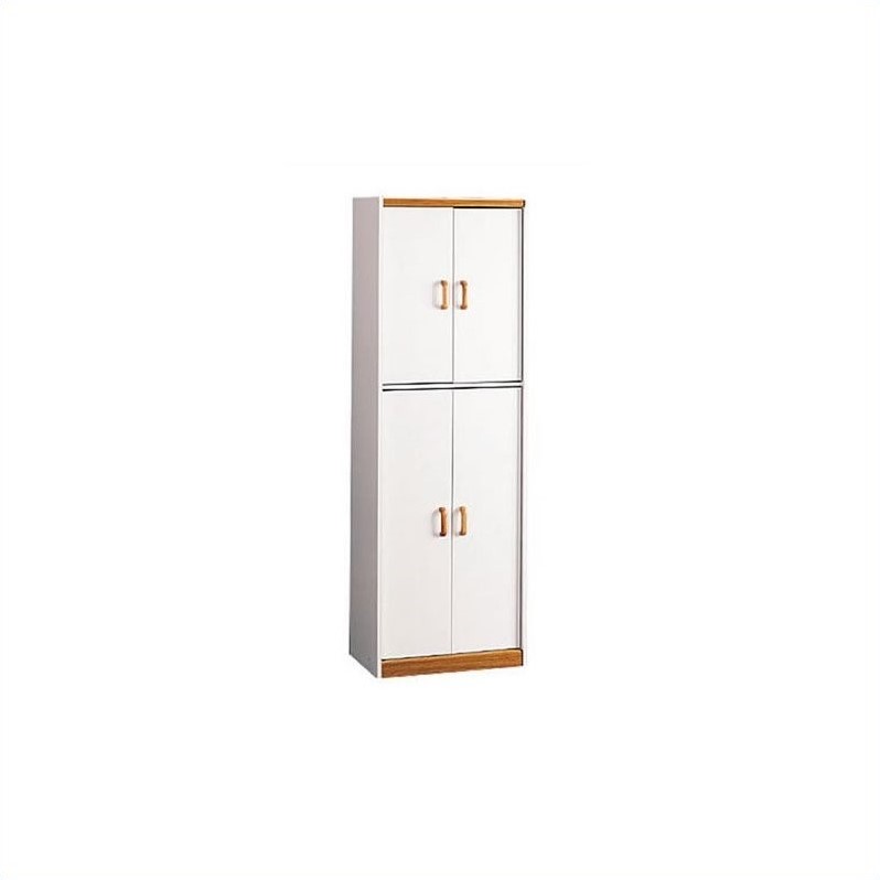 Ameriwood 4506 Oak Trim 4 Door Storage Pantry