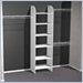 Ameriwood 120" Closet Organizer Tower in White Finish