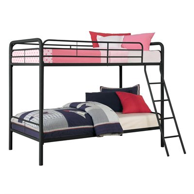 DHP Twin over Twin Bunk Bed in Black