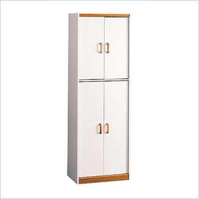 Ameriwood 4506 Oak Trim 4 Door Storage Pantry