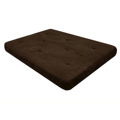 DHP 6" Coil Futon Mattress in Chocolate Brown