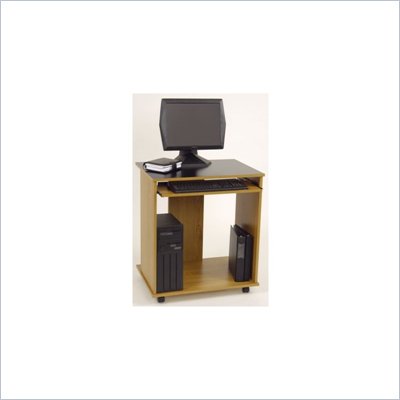 Ameriwood Industries Carina Mobile Wood Computer Desk in Elmira Oak