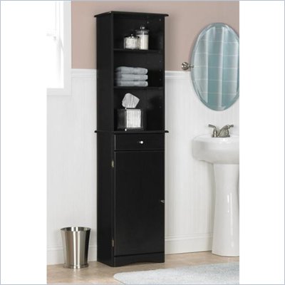 Ameriwood Bathroom Storage Cabinet in Espresso Finish