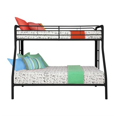 DHP Twin over Full Bunk Bed in Black