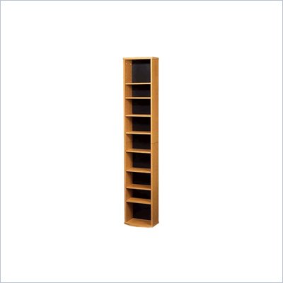 Ameriwood 225 CD Media Storage Tower in Natural Oak Finish