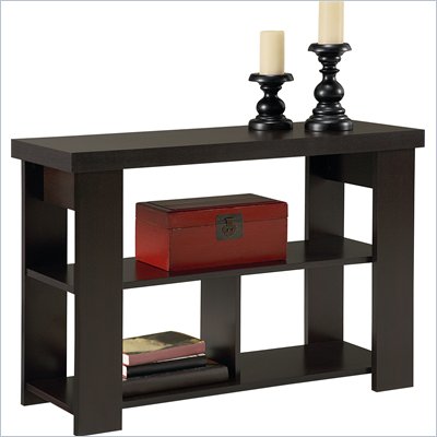 Ameriwood Hollow Core Sofa Table in Black Forest Finish