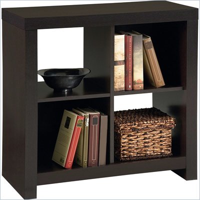 Ameriwood Hollow Core 4 Cube Storage in Black Forest Finish