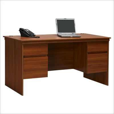 Ameriwood Industries Wood Computer Desk in Cherry
