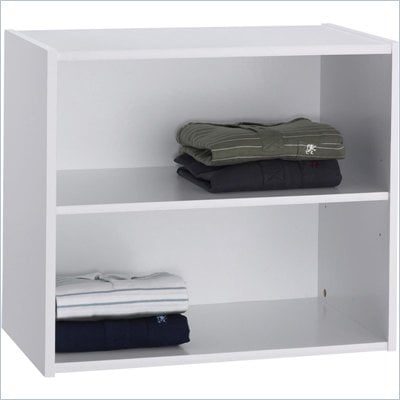 Ameriwood 2 Shelf Closet Storage in White