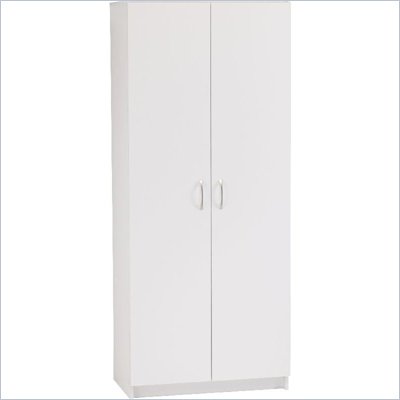 Ameriwood 72 Inch Pantry in White Stipple Finish