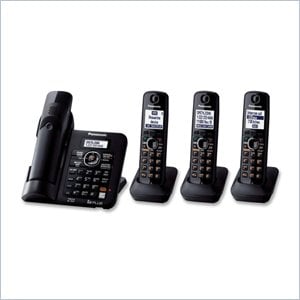 Panasonic KX-TG6644B Quad Cordless Phone with Answering Machine