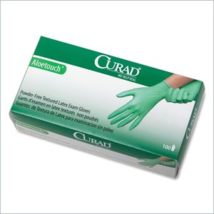 Curad Aloetouch Latex Exam Gloves