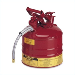 Justrite Waste Can With Hose