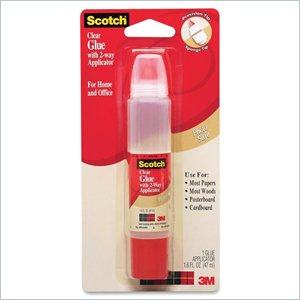 3M 2-Way Applicator Clear Glue Stick