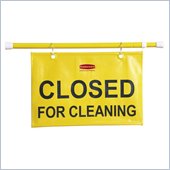 Rubbermaid Closed for Cleaning Safety Hanging Sign