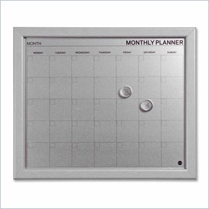Bi-silque Dry-Erase Monthly Calendar Board