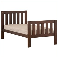 Canwood Alpine II Solid Pine Wood Twin Bed in Cherry