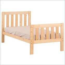 Canwood Alpine II Solid Pine Wood Twin Bed in Natural