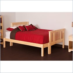 Canwood Base Camp Solid Pine Wood Double Bed in Natural
