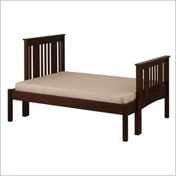 Canwood Base Camp Solid Pine Wood Double Bed in Espresso