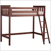 Canwood Alpine II Twin Loft Bunk Bed in Cherry