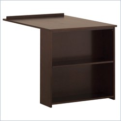 Canwood Whistler Solid Pine Wood Slide Out Desk in Espresso